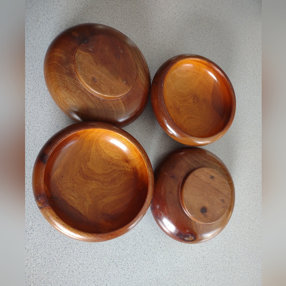 Firm Final Price!*Vintage Wooden Bowls(4)